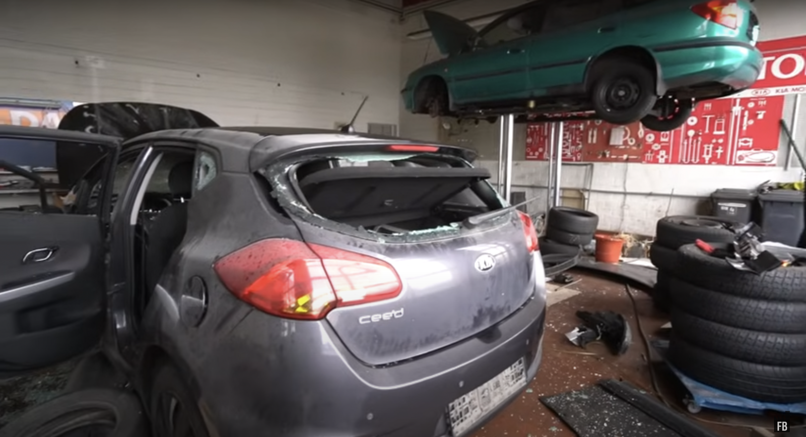 Abandoned Kia dealership - workshop